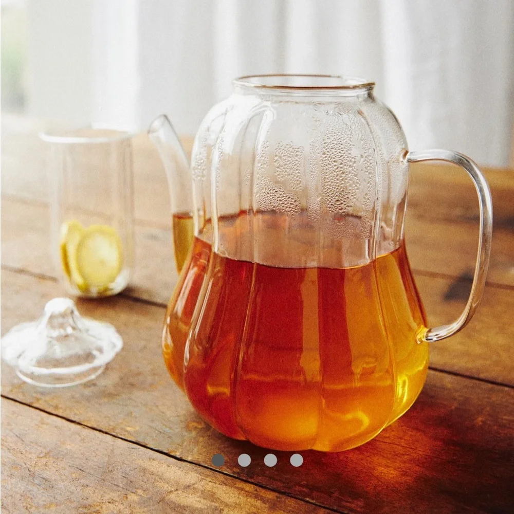 Anthropologie • Cindy Glass Pumpkin Teapot
